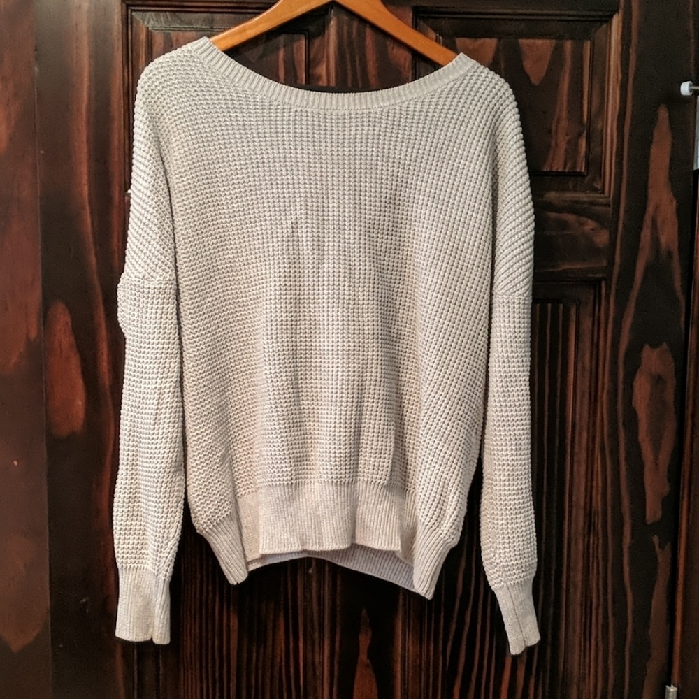 Open back sweater
